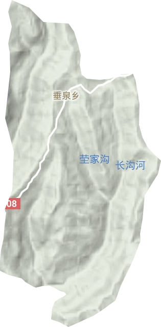 垂泉鄉地形圖