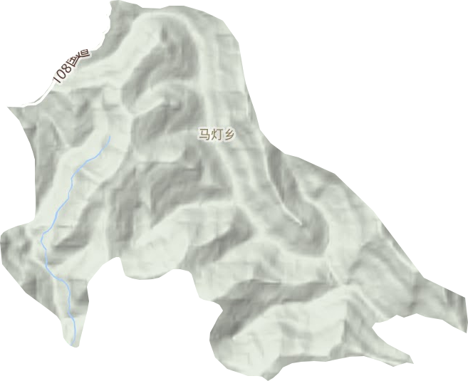 馬燈鄉地形圖