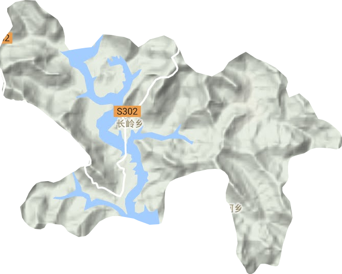 長嶺鄉地形圖