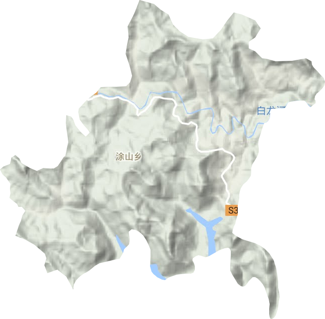 涂山鄉地形圖