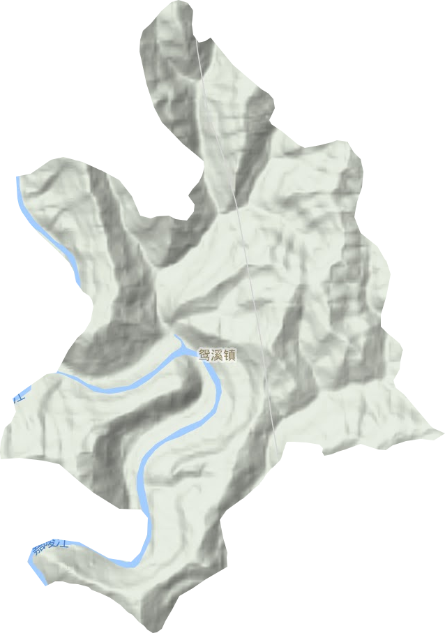 鴛溪鎮地形圖