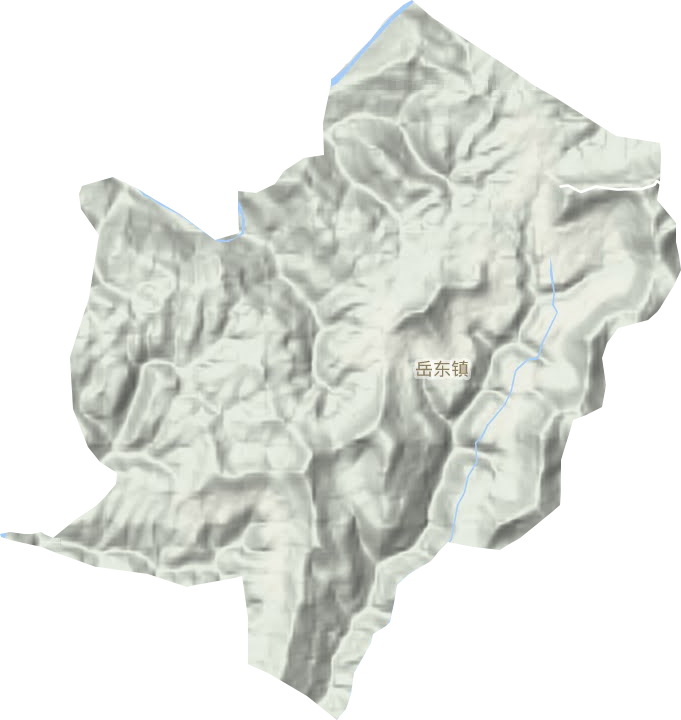 岳東鎮地形圖
