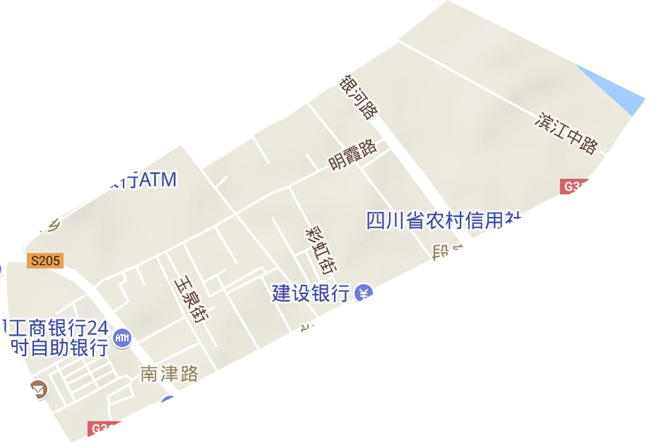 南津路街道地形圖