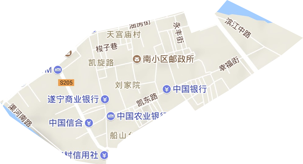 凱旋路街道地形圖