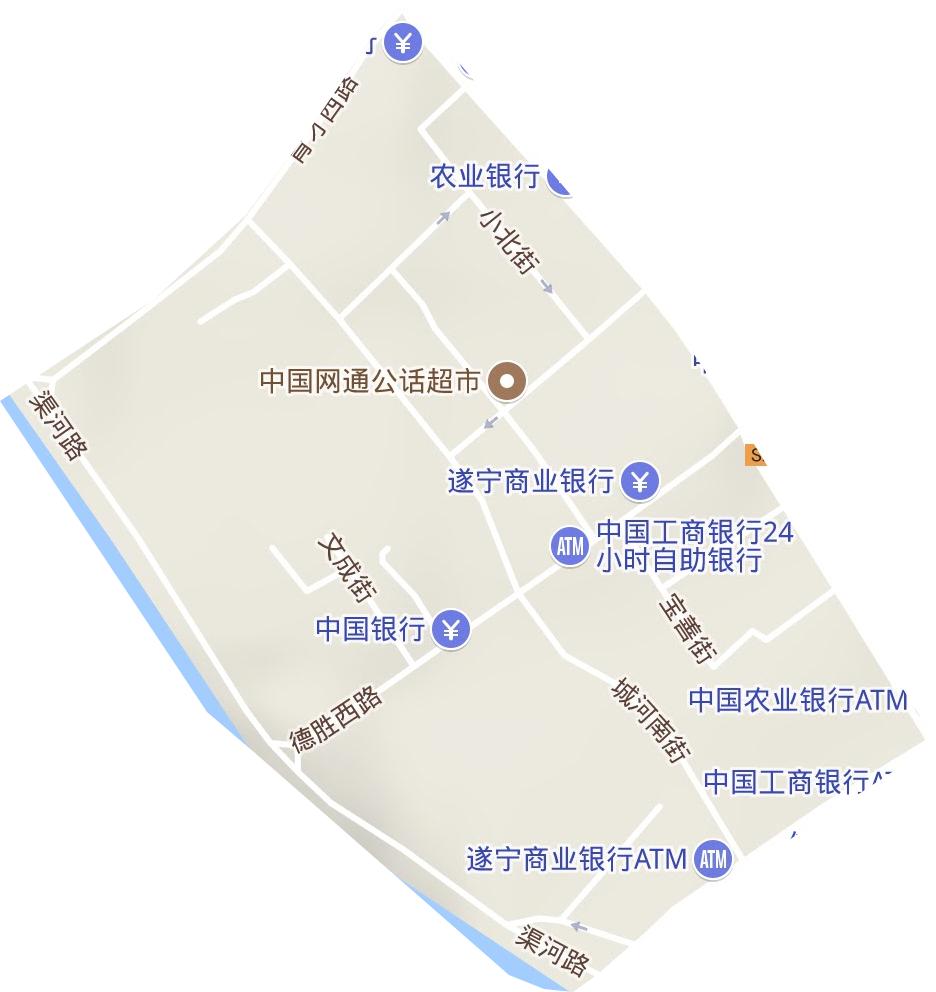 高升街街道地形圖