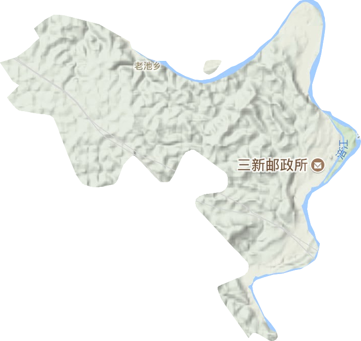 老池鄉地形圖