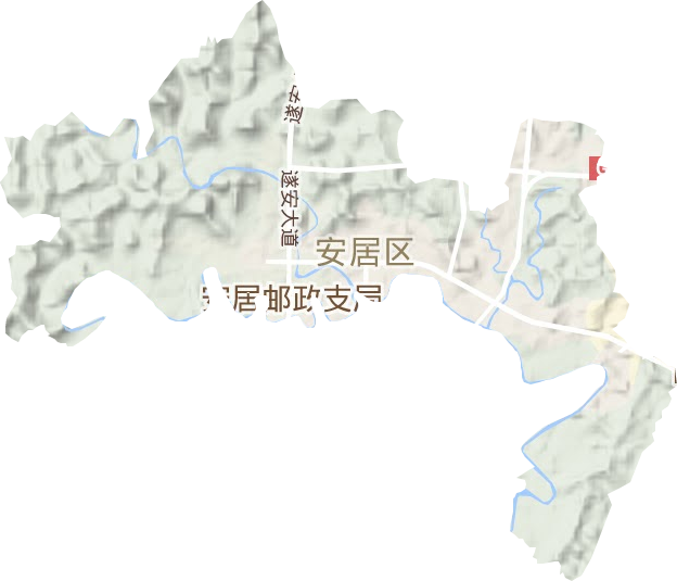 鳳凰街道地形圖