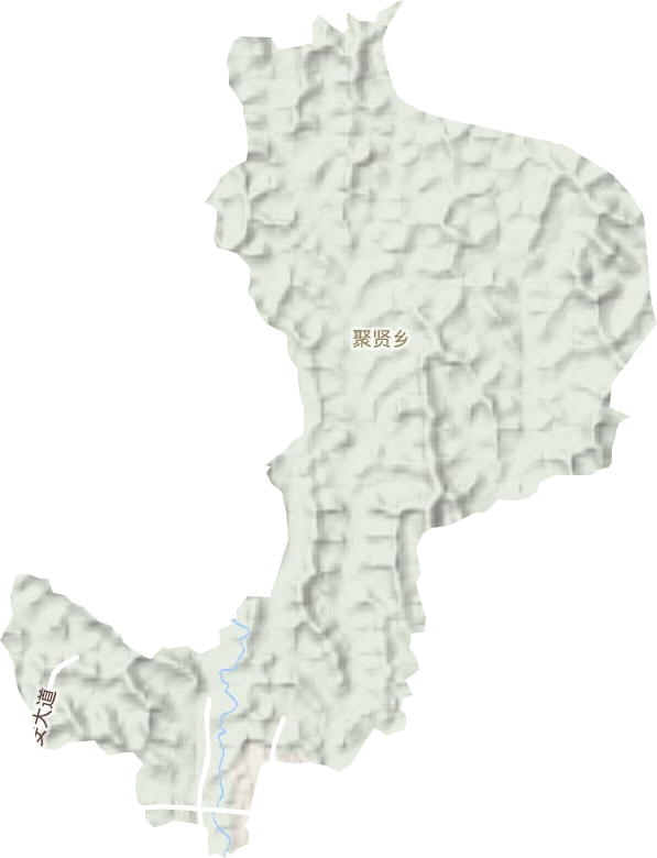聚賢鄉地形圖