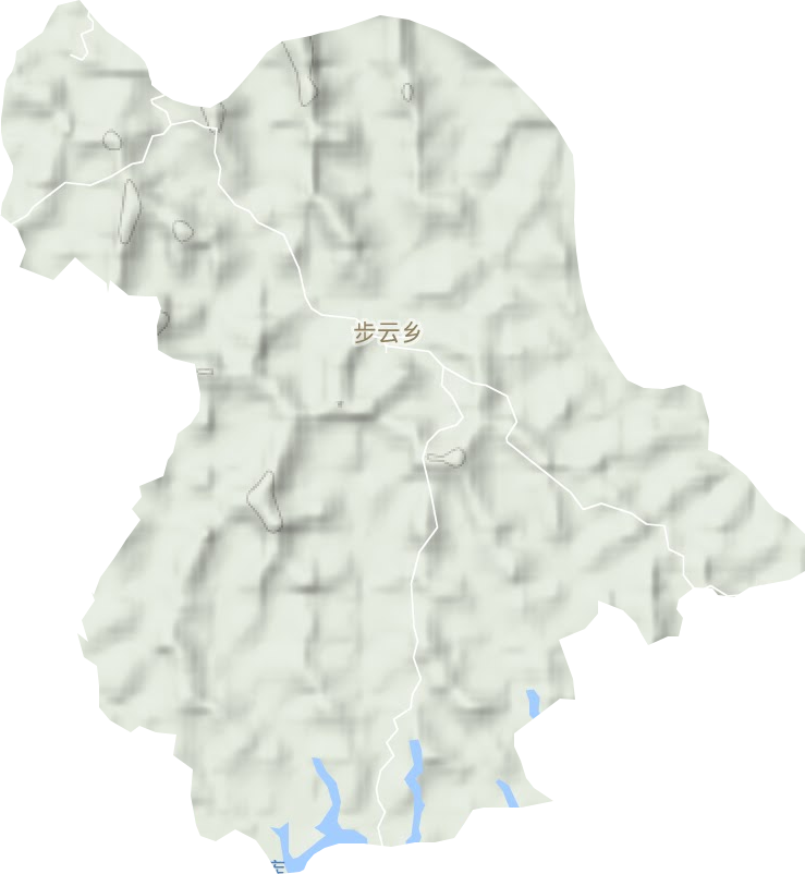 步云鄉地形圖