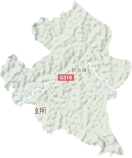 新會鎮地形圖