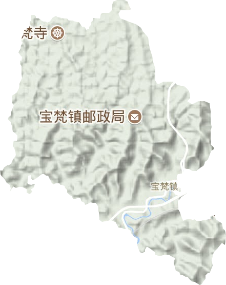 寶梵鎮(zhèn)地形圖