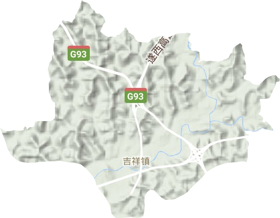 吉祥鎮(zhèn)地形圖