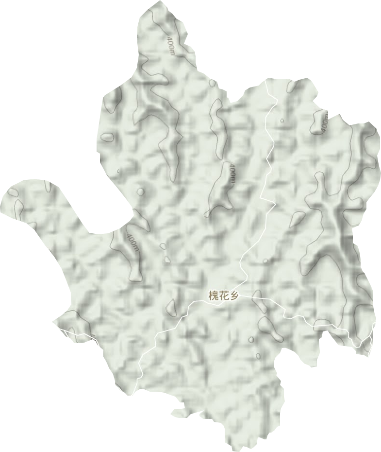 槐花鄉地形圖