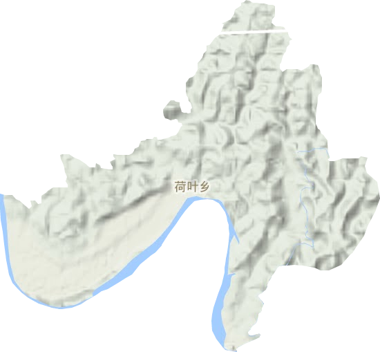 荷葉鄉地形圖