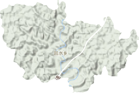 回水鄉地形圖