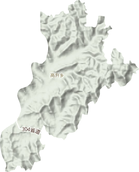 高升鄉地形圖