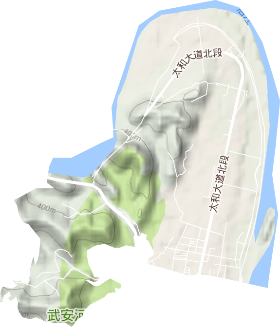平安街道地形圖