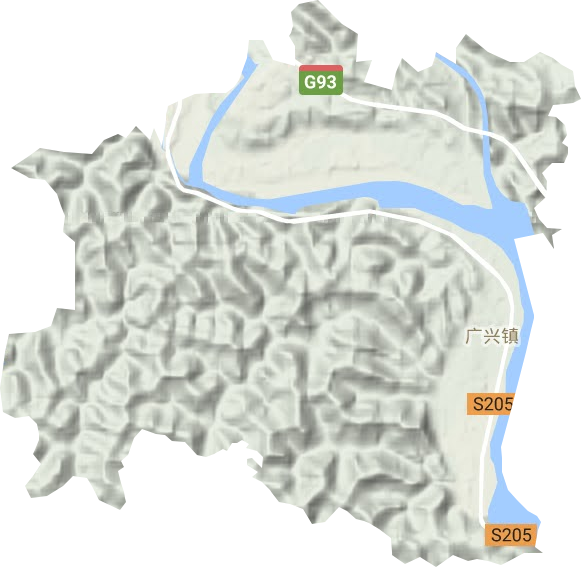 廣興鎮(zhèn)地形圖
