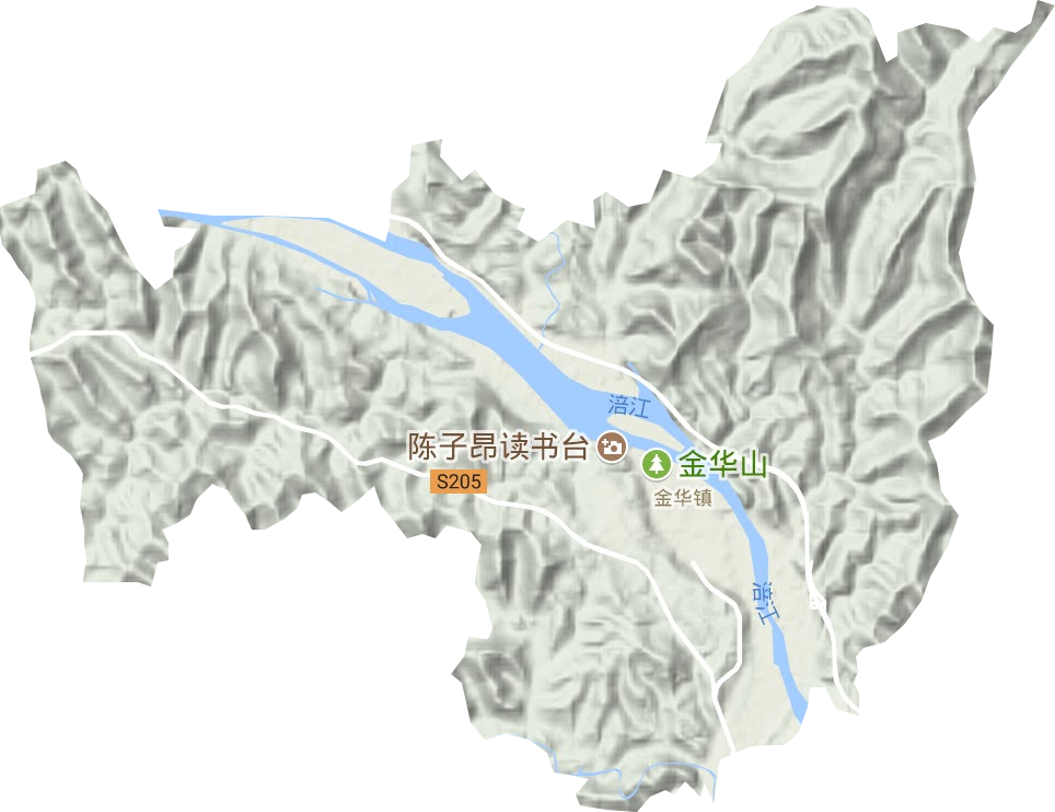 金華鎮地形圖