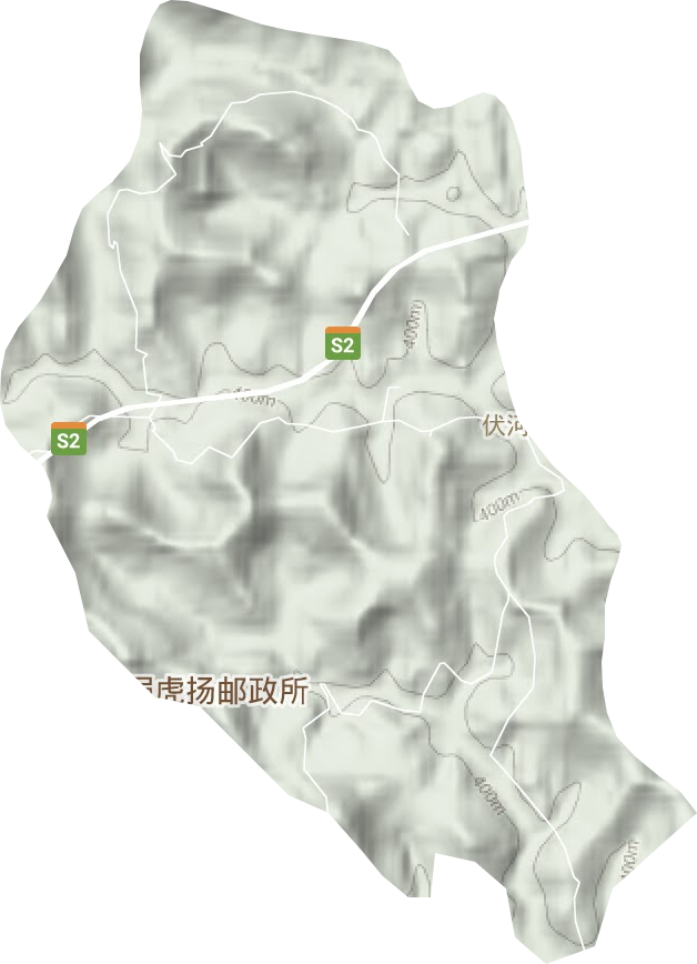 伏河鄉地形圖