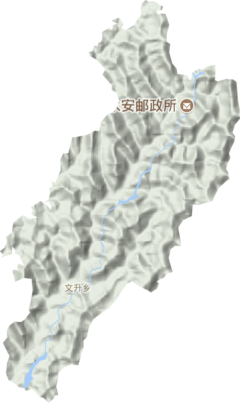文升鄉地形圖