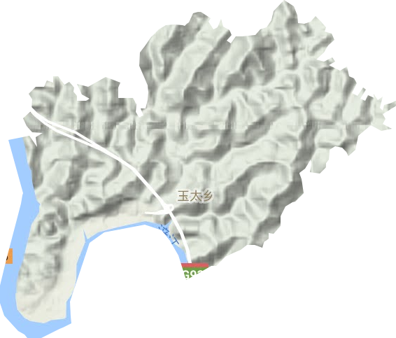 玉太鄉地形圖