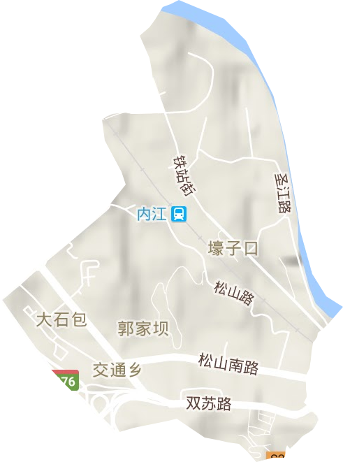 壕子口街道地形圖