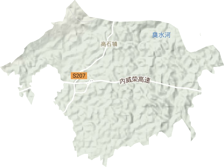 高石鎮地形圖