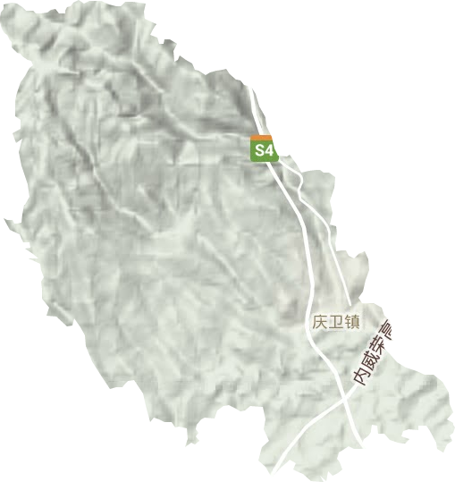 慶衛(wèi)鎮(zhèn)地形圖