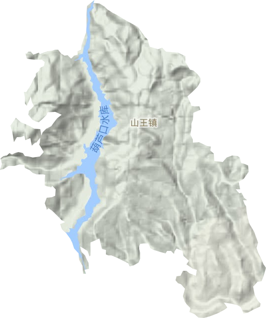 山王鎮地形圖