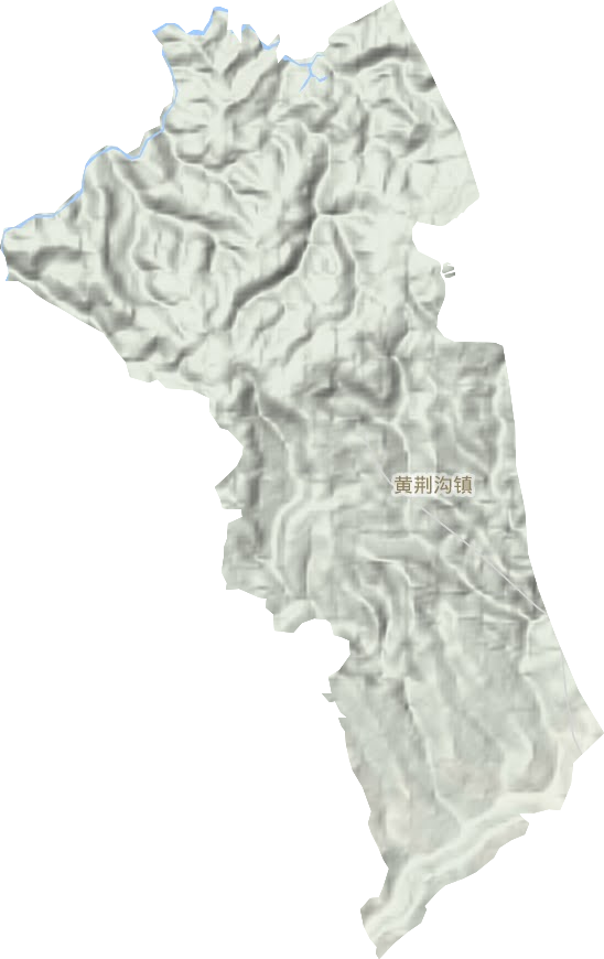 黃荊溝鎮(zhèn)地形圖