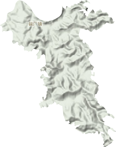 碗廠鎮(zhèn)地形圖