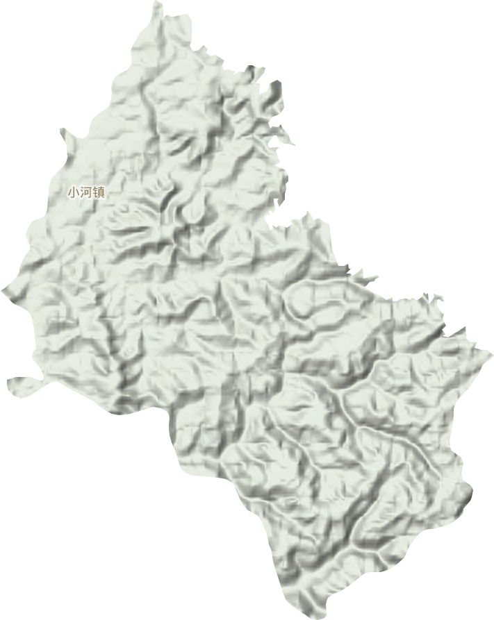 小河鎮(zhèn)地形圖