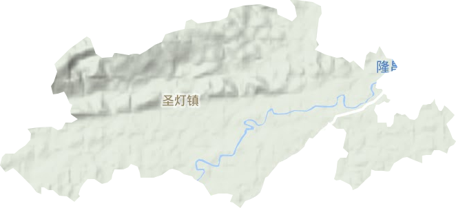 圣燈鎮地形圖