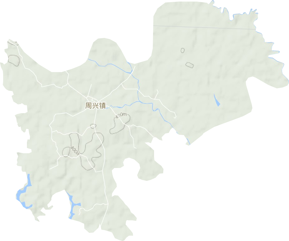 周興鎮地形圖