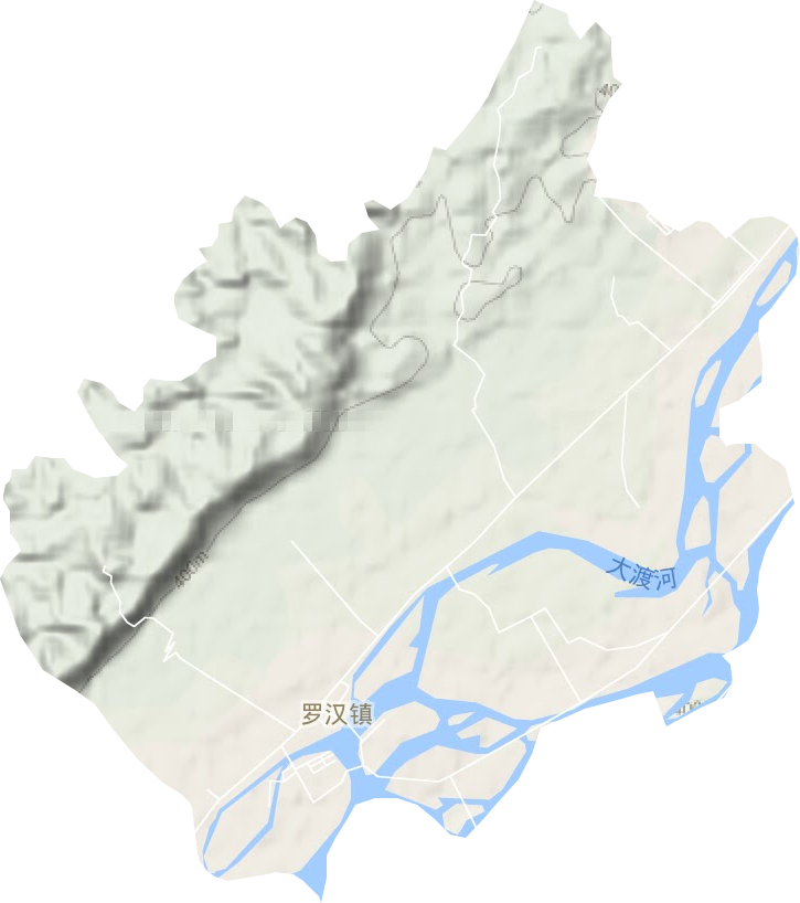 羅漢鎮地形圖