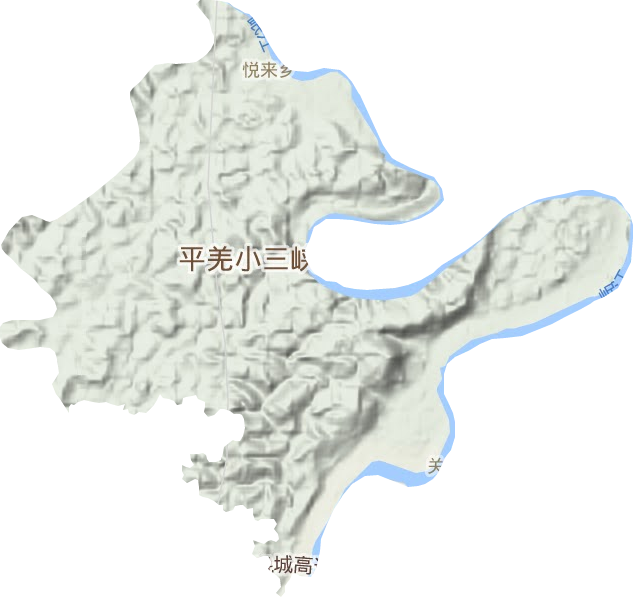 悅來鄉地形圖