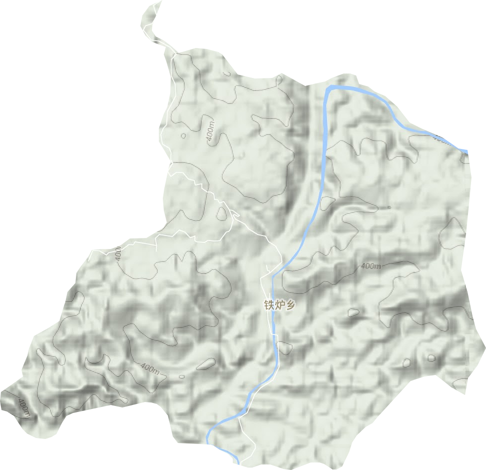 鐵爐鄉(xiāng)地形圖