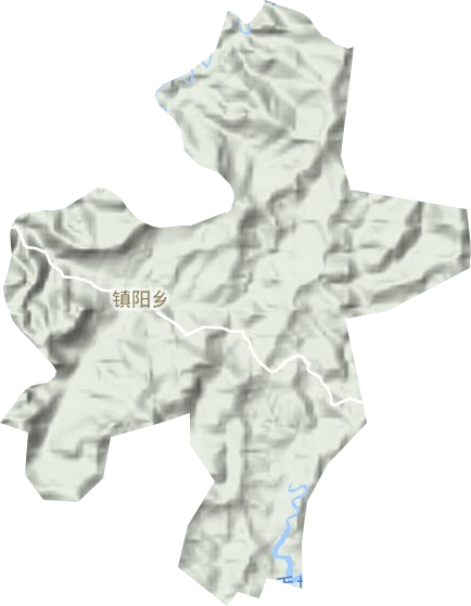 鎮陽鄉地形圖