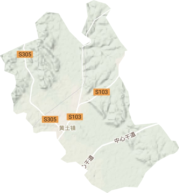 黃土鎮(zhèn)地形圖