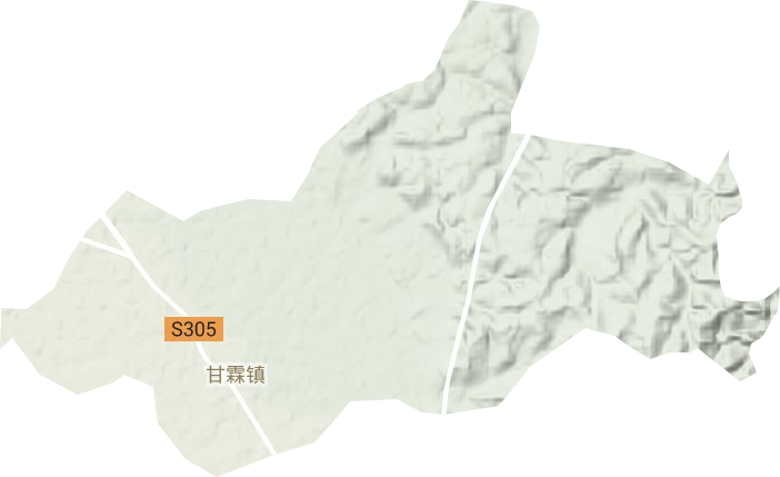 甘霖鎮(zhèn)地形圖