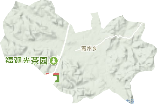 青州鄉(xiāng)地形圖