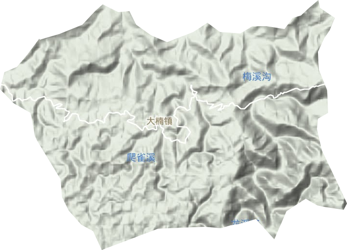 大楠鎮地形圖
