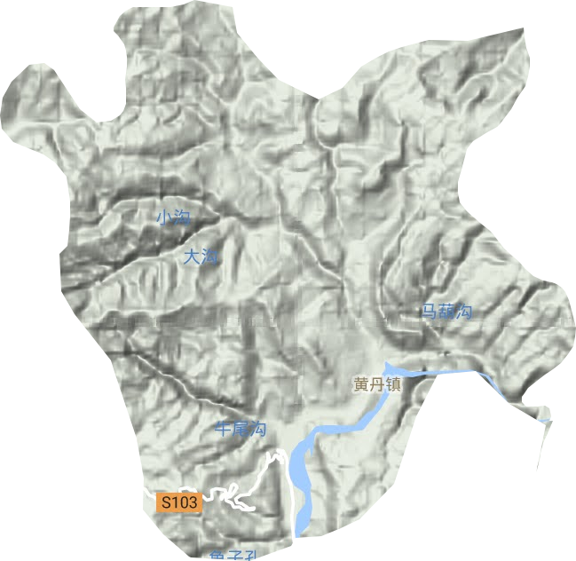 黃丹鎮地形圖