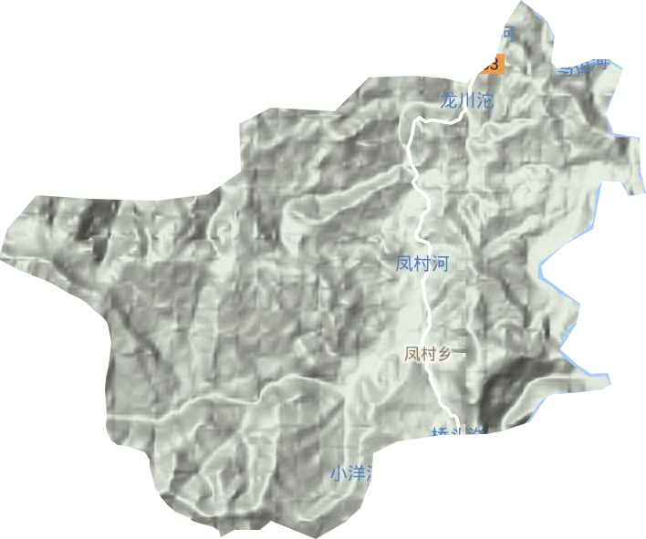 鳳村鄉(xiāng)地形圖