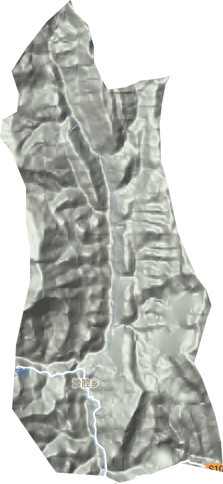 沙腔鄉地形圖
