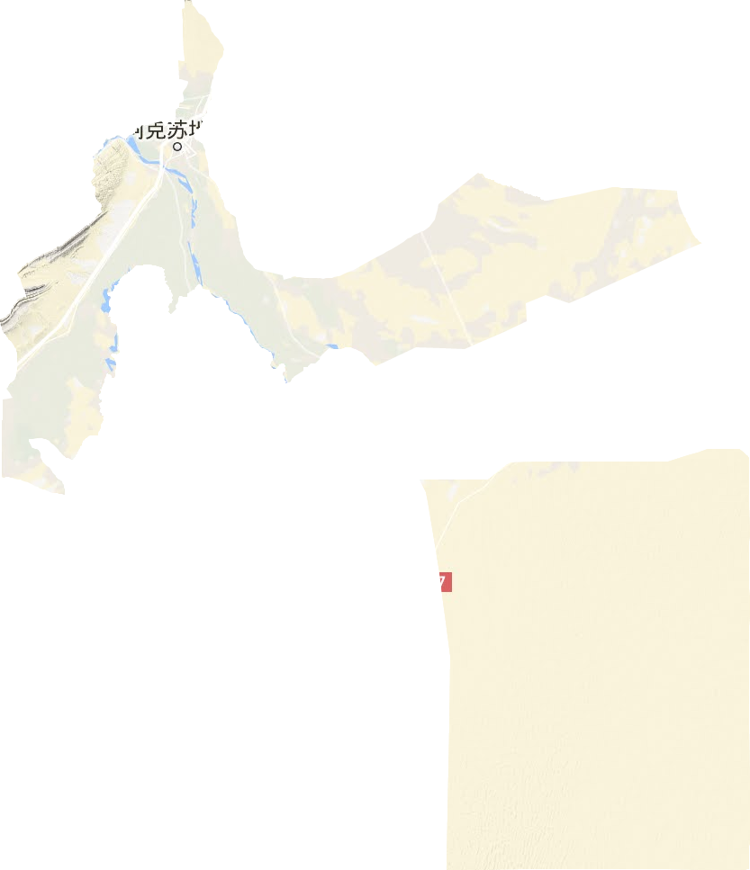 阿克蘇市地形圖