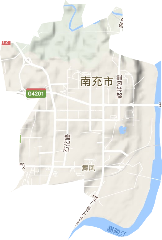 舞鳳街道地形圖