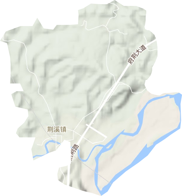 荊溪街道地形圖