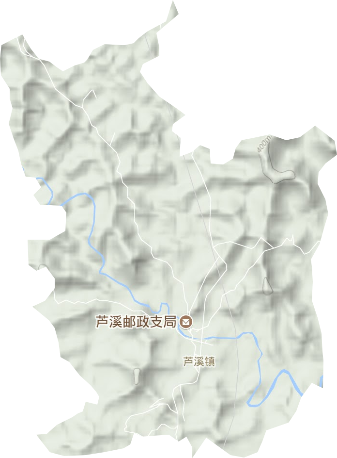 蘆溪鎮(zhèn)地形圖